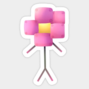 Robot Flower Sticker